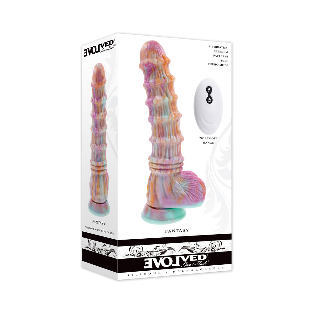 Evolved Fantasy Multi Vibrator with Suction Cup Base – Multi-Color