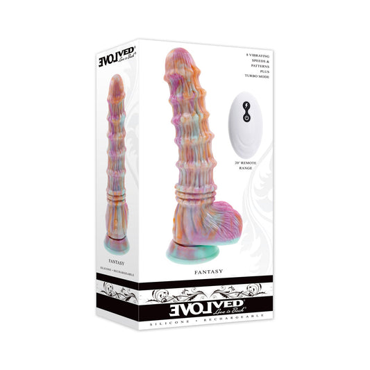 Evolved Fantasy Multi Vibrator with Suction Cup Base – Multi-Color