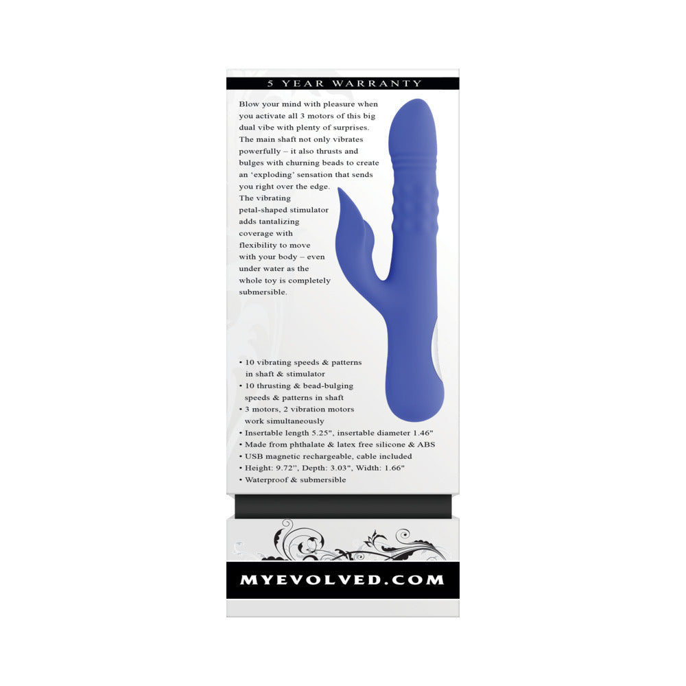 Evolved Pop Goes The O Dual Vibe with Thrusting and Vibrating Functions – Blue