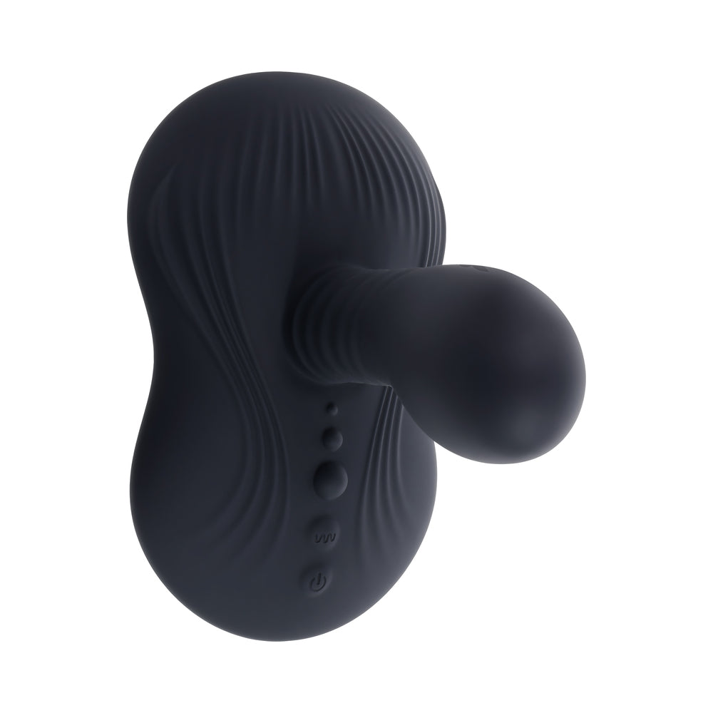 Playboy Sittin' & Spinnin' 2 AM Vibrating Toy – Black