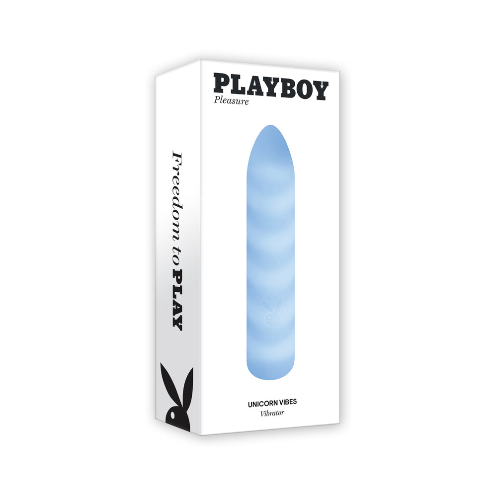 Playboy Unicorn Vibes Sky Vibrating Bullet – Blue