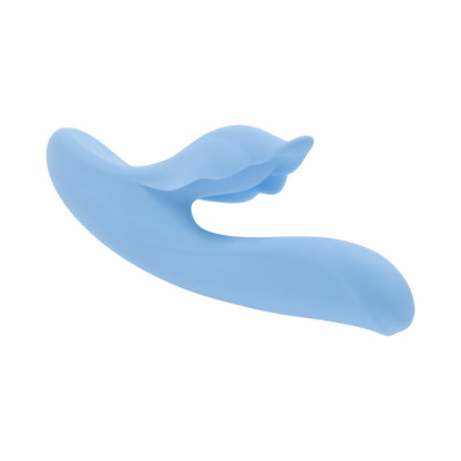 Playboy In Bloom Sky Dual Vibrator with Thrusting and Heating Functions - Blue