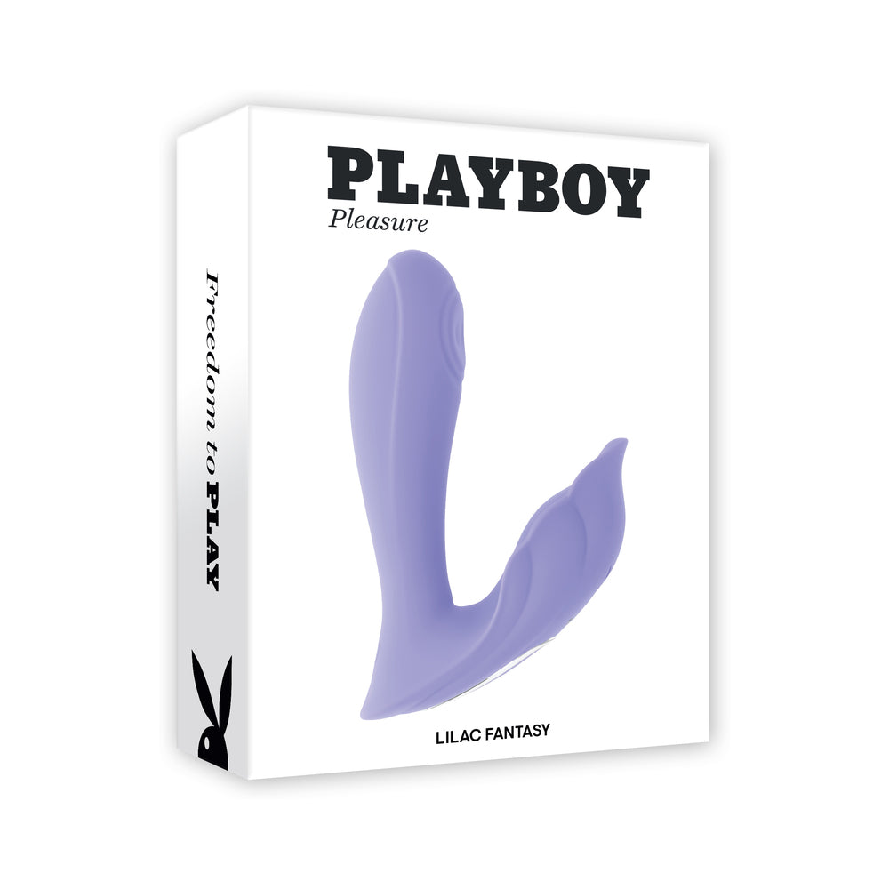 Playboy Lilac Fantasy Dual Vibrator – Light Purple
