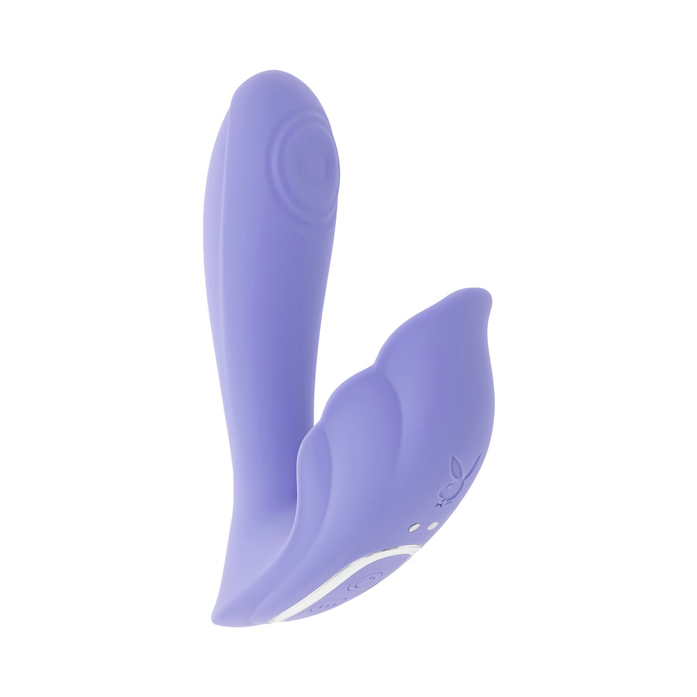 Playboy Lilac Fantasy Dual Vibrator – Light Purple
