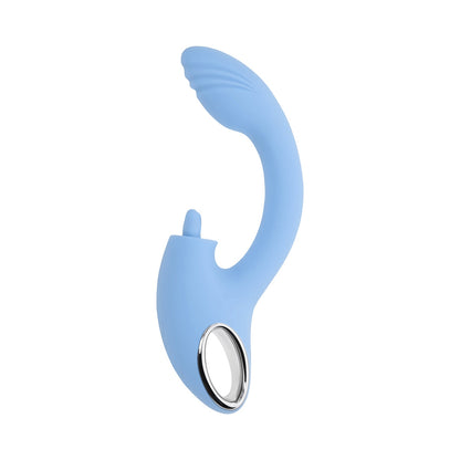 Playboy Sapphire Sky Dual Vibrator with Clitoral Stimulator – Blue