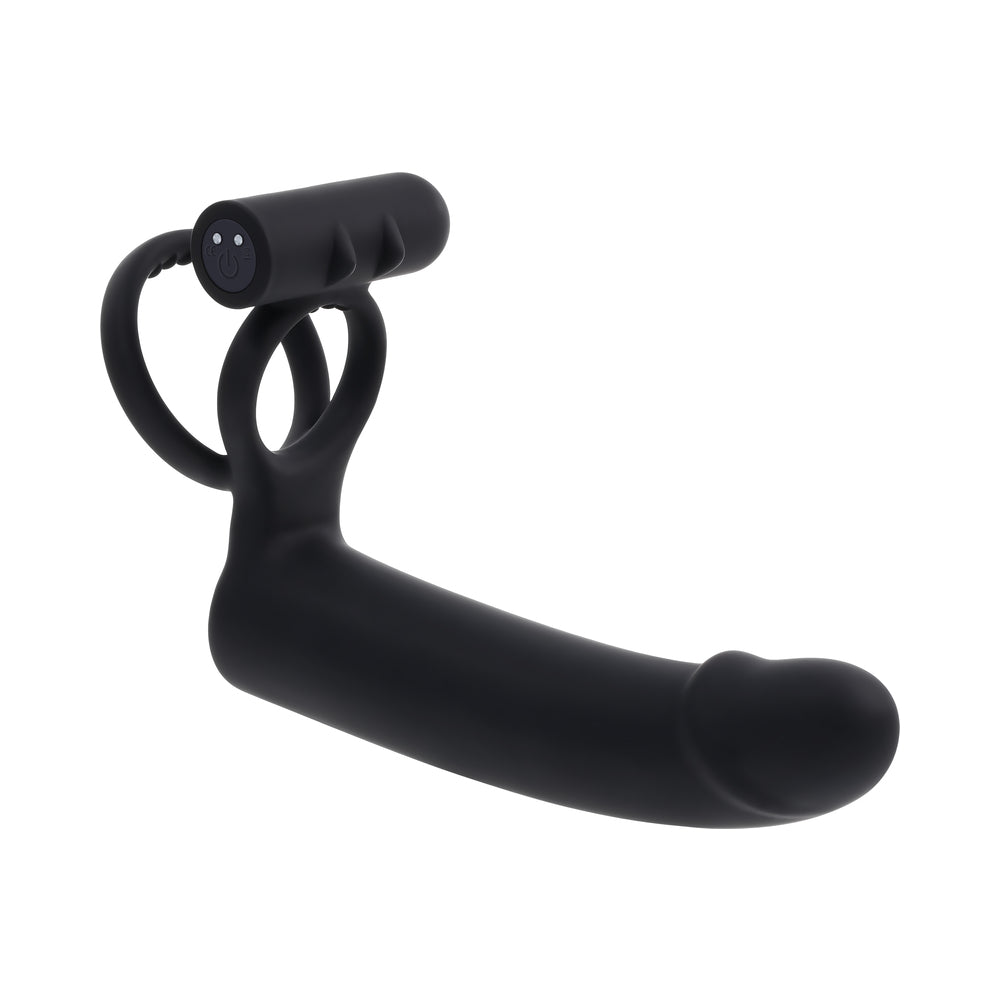 Gender X Full Swing Black Vibrating Ring with Remote Control
