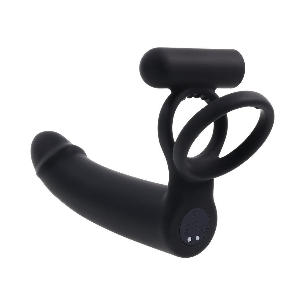 Gender X Full Swing Black Vibrating Ring with Remote Control