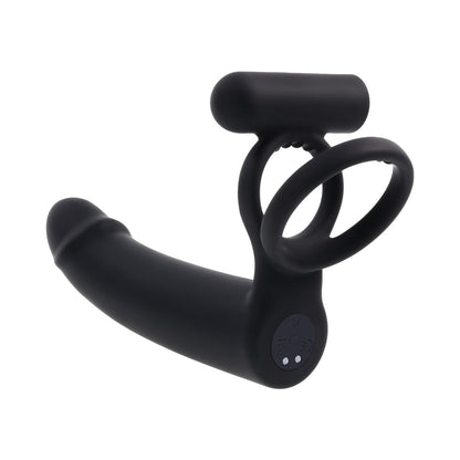 Gender X Full Swing Black Vibrating Ring with Remote Control