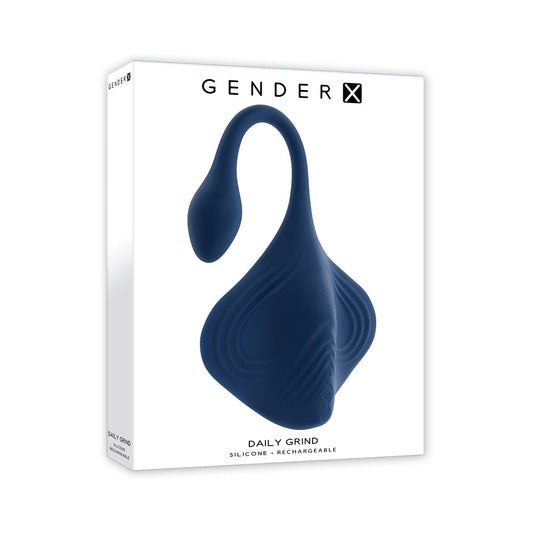 Gender X Daily Grind Vibrating Toy – Blue – Stingray Shape
