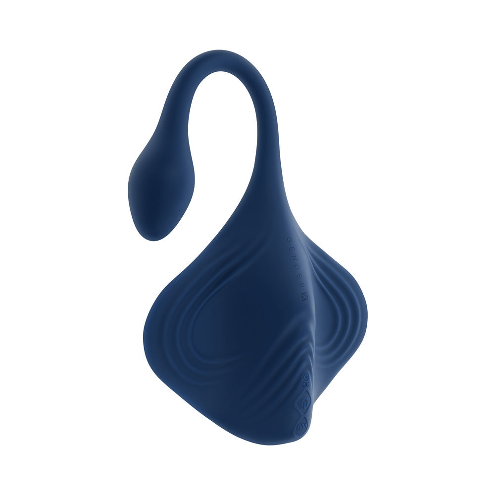 Gender X Daily Grind Vibrating Toy – Blue – Stingray Shape