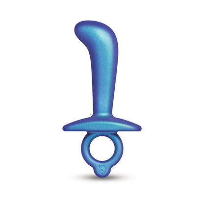 b-Vibe Thumb Silicone Prostate Plug with Curved Tip – Blue