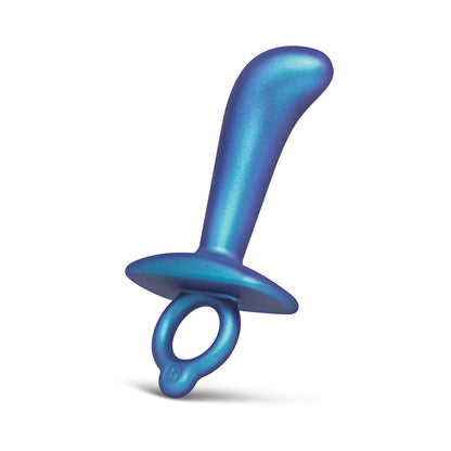 b-Vibe Thumb Silicone Prostate Plug with Curved Tip – Blue