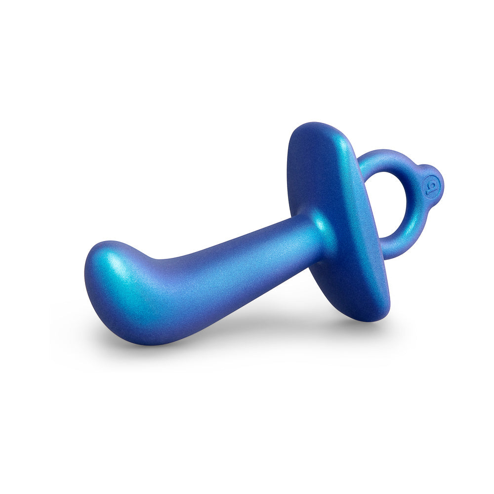 b-Vibe Thumb Silicone Prostate Plug with Curved Tip – Blue
