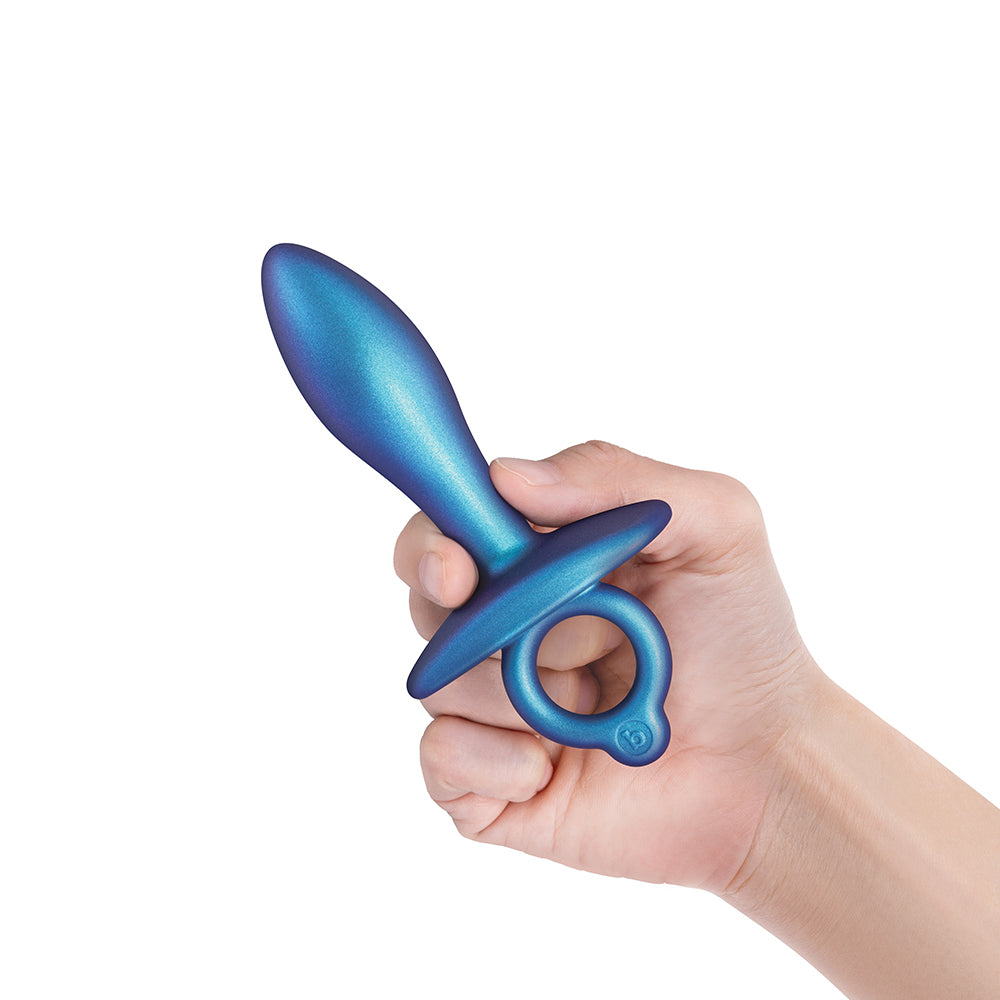 b-Vibe Slide Silicone Butt Plug – Blue – Waterproof