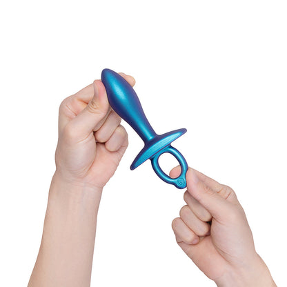 b-Vibe Slide Silicone Butt Plug – Blue – Waterproof