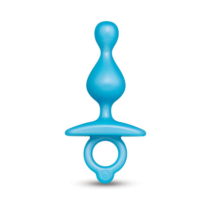 b-Vibe Pop Beaded Silicone Plug – Blue – Waterproof Anal Beads