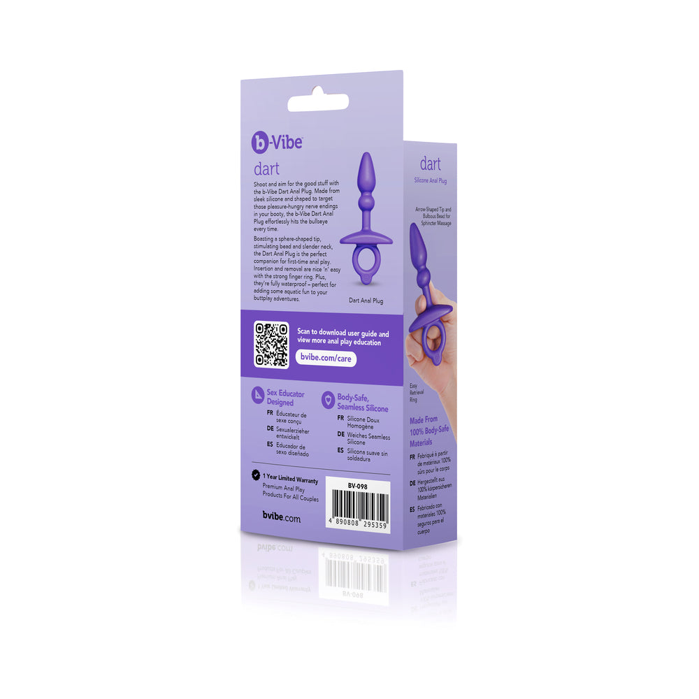 b-Vibe Dart Silicone Anal Plug – Blue – Waterproof