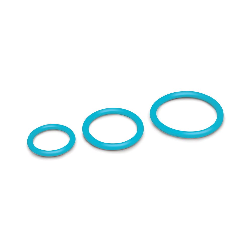 b-Vibe Every Body Strap-On Harness Set with 6 in. Silicone Dildo - Blue