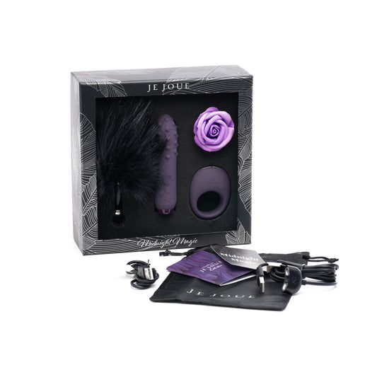 Je Joue Midnight Magic Duet Bullet and Mio Ring Gift Set – Purple