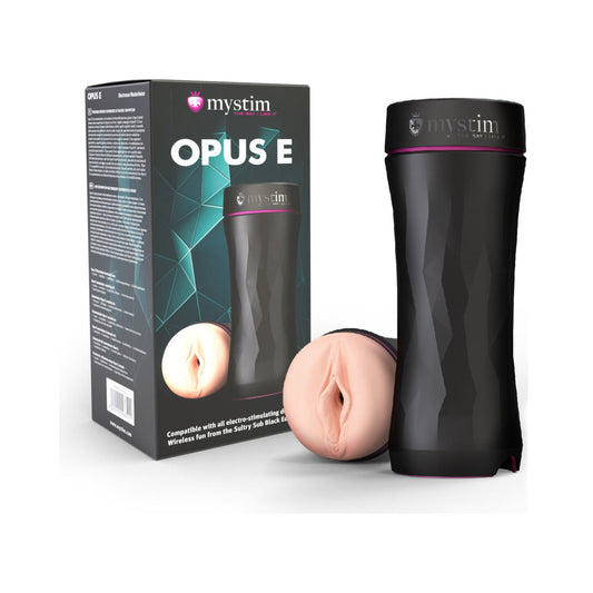 Mystim Opus E-Masturbator Vagina – Vanilla Color