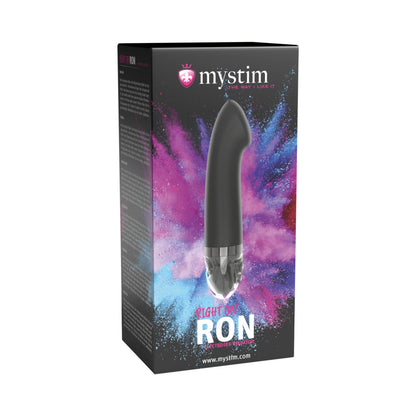 Mystim Right on Ron E-Stim Vibrator – Black