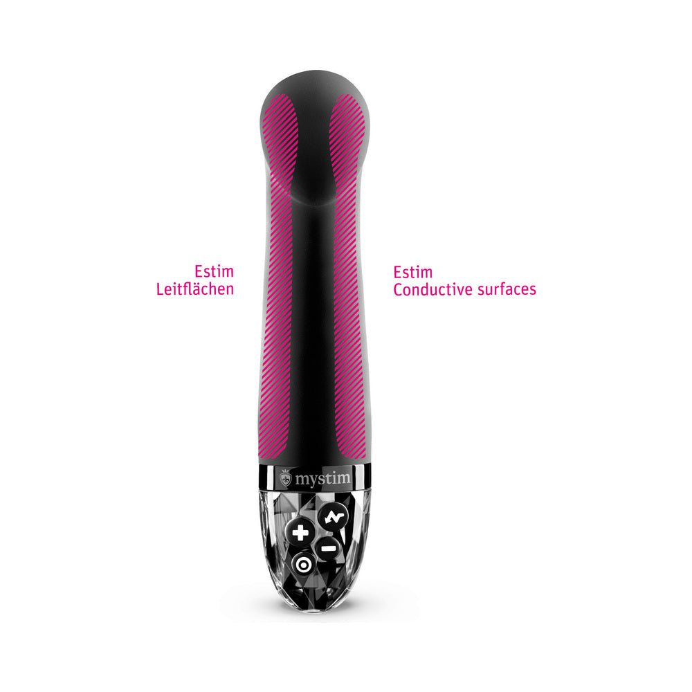 Mystim Right on Ron E-Stim Vibrator – Black