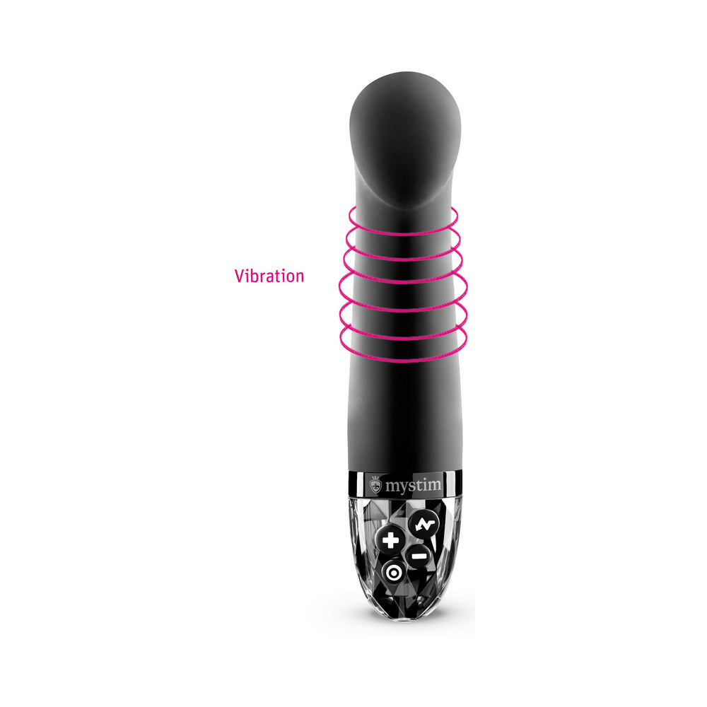 Mystim Right on Ron E-Stim Vibrator – Black