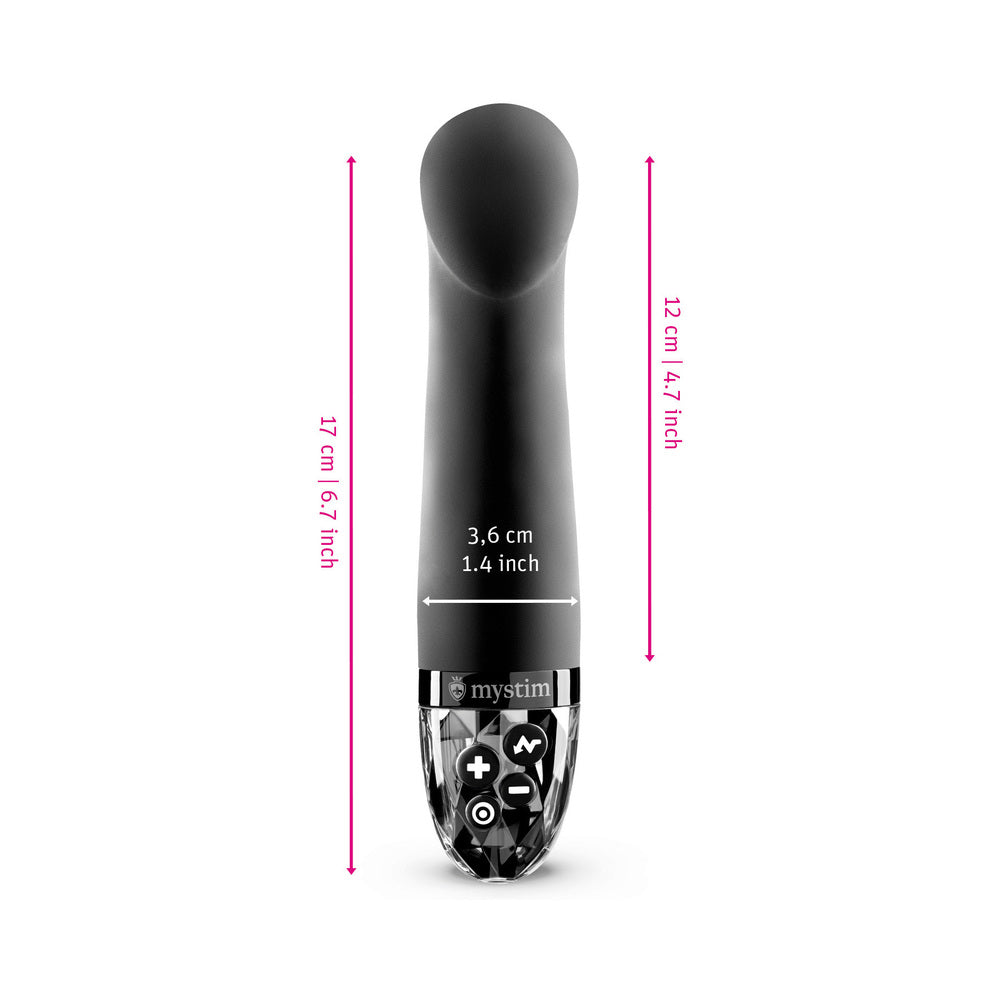 Mystim Right on Ron E-Stim Vibrator – Black