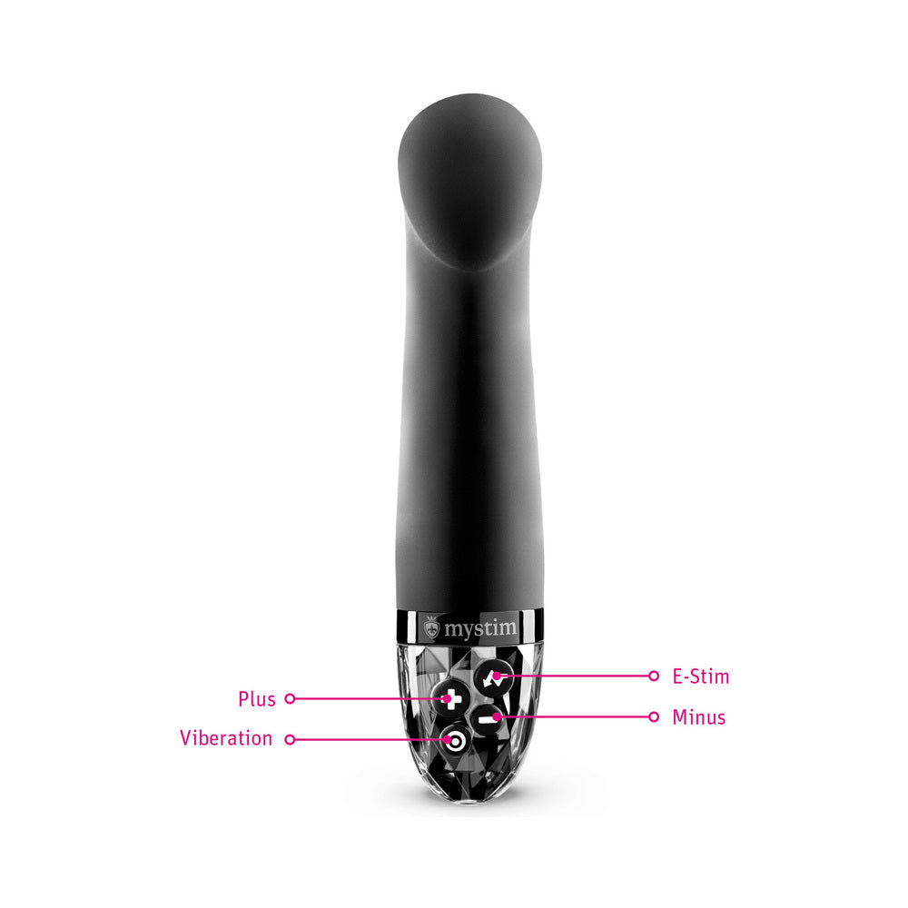 Mystim Right on Ron E-Stim Vibrator – Black