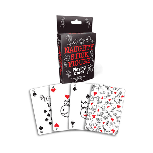 Little Genie Naughty Stick Figure Playing Cards – Black
