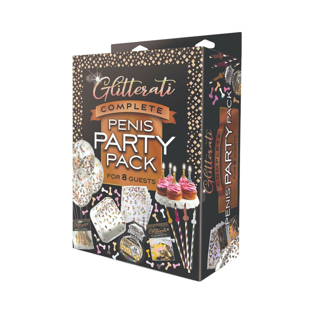 Little Genie Glitterati Party Pack – Penis Theme – Assorted Colors