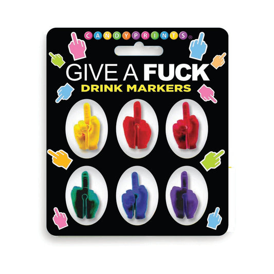 Little Genie FU Finger Drink Markers – Assorted Colors – Silicone Party Drink Markers