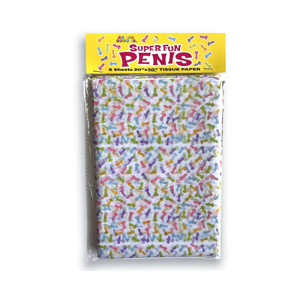Little Genie Super Fun Penis Tissue Paper - Multi-Color