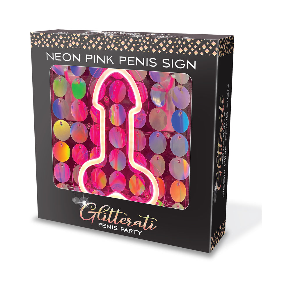 Little Genie Neon Light Up Penis Sign – Hot Pink