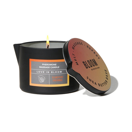 Eye of Love Earth’s Desire Pheromone Massage Candle 5 oz - Natural Wax