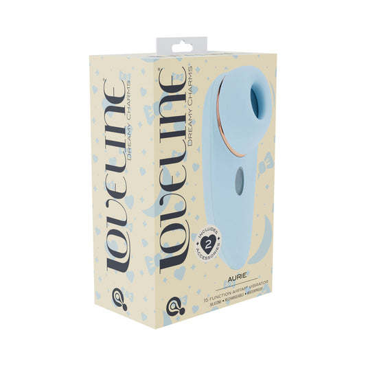 LoveLine Aurie Rechargeable Vibrator with AirTap Technology – Blue