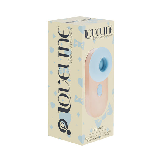 LoveLine Budsie Rechargeable Vibrator with AirTap Technology – Blue