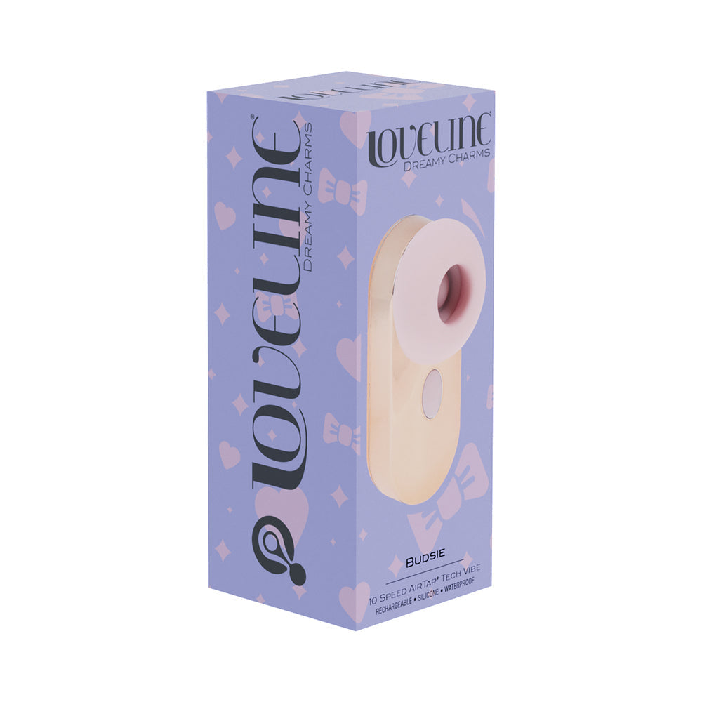 LoveLine Budsie Rechargeable Vibrator with AirTap Technology – Light Pink