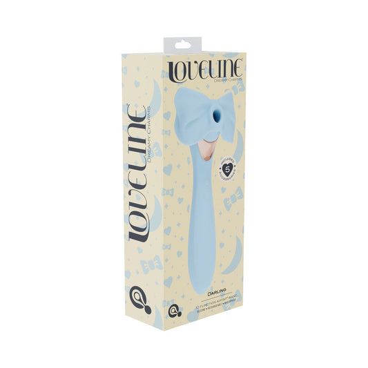 LoveLine Darling Rechargeable Vibrator with AirTap Technology - Blue