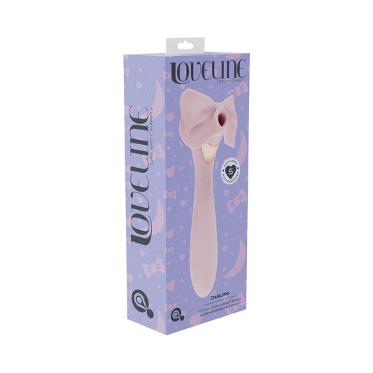 LoveLine Darling Rechargeable Vibrator with AirTap Technology – Light Pink