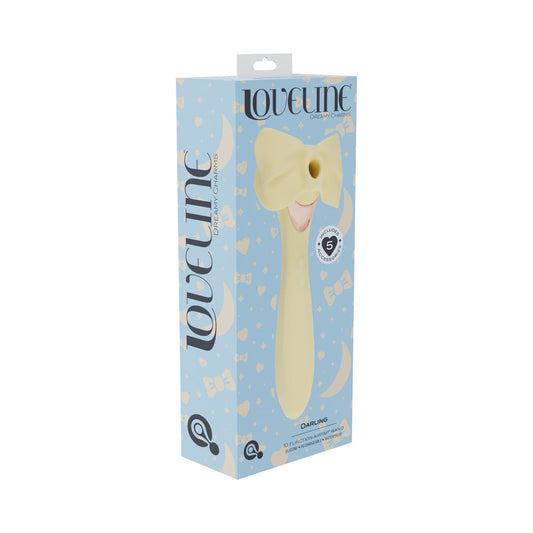 LoveLine Darling AirTapTech Rechargeable Vibrator – Yellow
