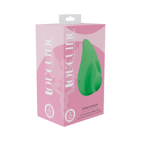 LoveLine ErgoDrop Personal Massager – Waterproof Green