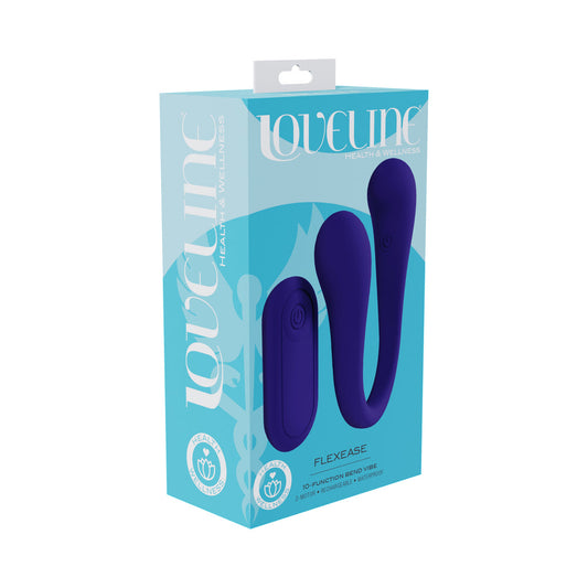 LoveLine FlexEase Bend Vibe Dual-Ended Vibrator – Purple