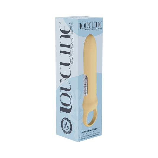 LoveLine Harmony Loop Bullet Massager – Yellow – 10 Vibrating Functions