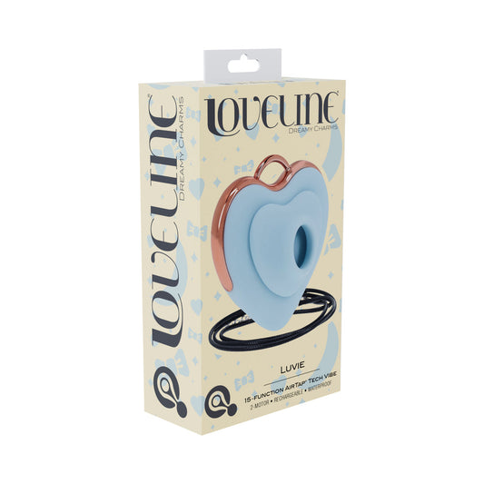 LoveLine Luvie Rechargeable Vibrator with AirTap Technology – Blue