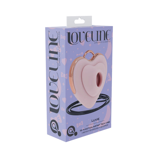LoveLine Luvie Rechargeable Vibrator with AirTap Technology – Light Pink