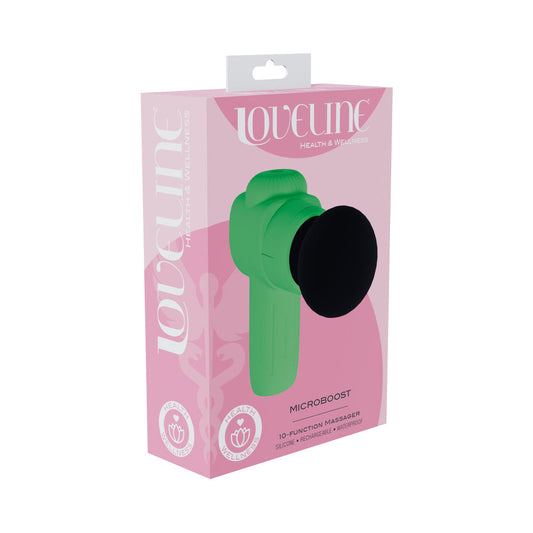 LoveLine MicroBoost Massage Gun – Green – 10 Vibrating Functions