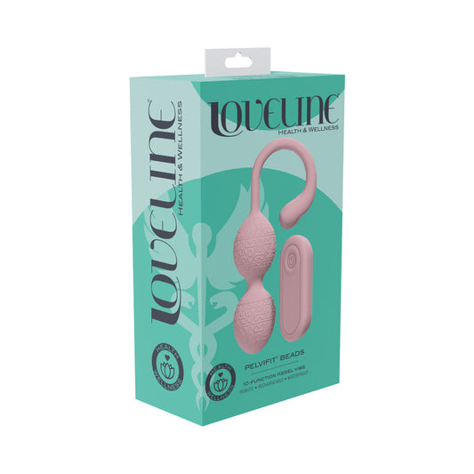 LoveLine PelviFit Beads Kegel Vibrator – Waterproof Pink