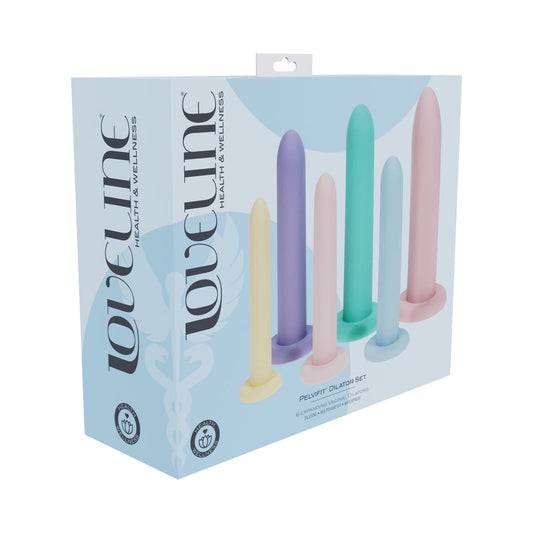 LoveLine PelviFit Expanding Vaginal Dilator Set – Silicone – Multicolor