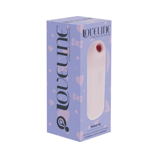 LoveLine Sweetie Rechargeable Vibrator with AirTap Technology - Light Pink